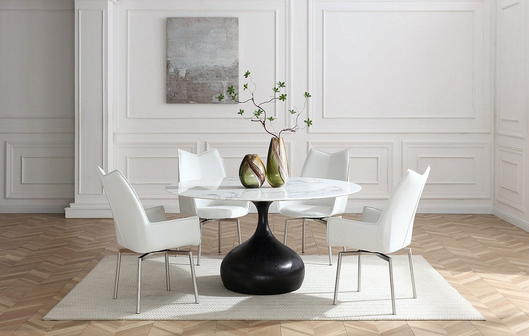 Стул Renzo, белый/сталь - фото 2