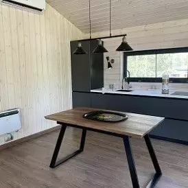 Стол раскладной Maryland 120-160, орех/черный