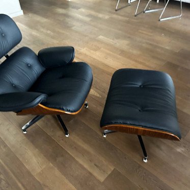 Комплект кресло и оттоманка Eames Lounge - 5372806669584242162