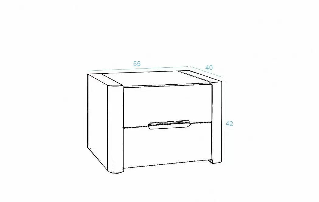 Тумба прикроватная Nevada, белый - фото 4