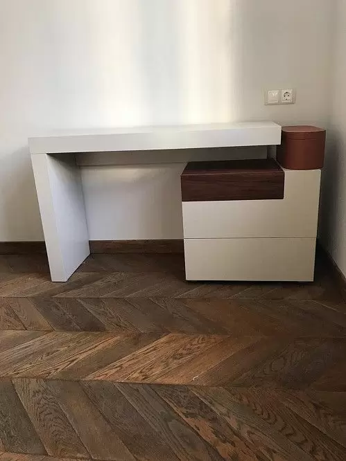 Стол письменный Almeria (120), песочный/орех - фото 9