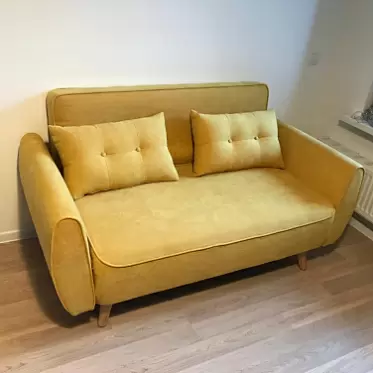 ВИДЕО Диван-кровать Charm, желтый 