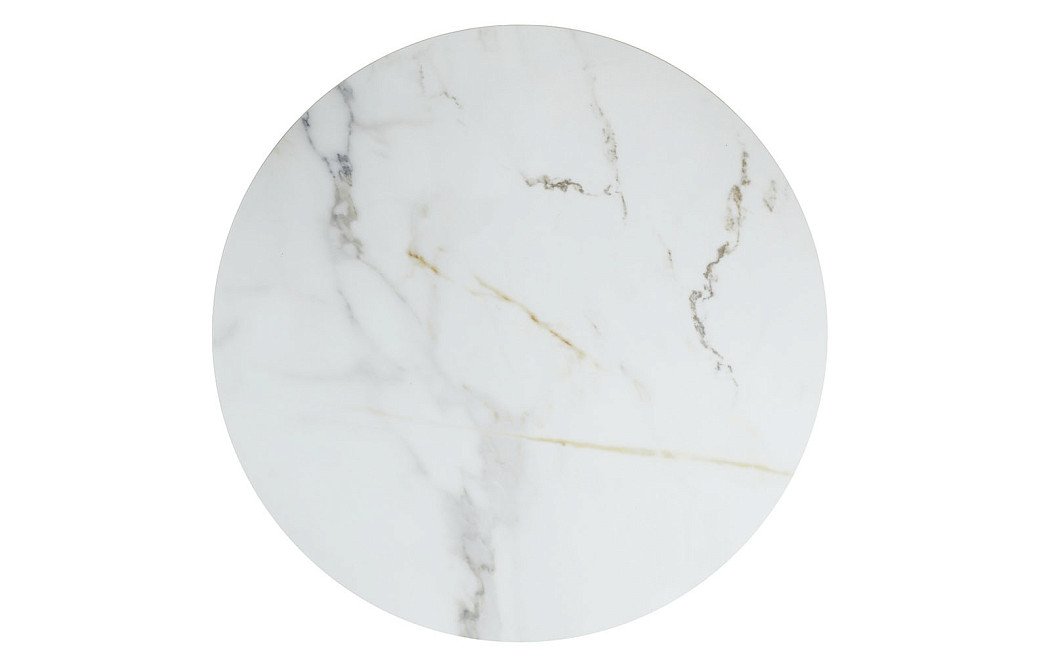 Столик приставной Jovanna (45), белая керамика/бронза - фото 4