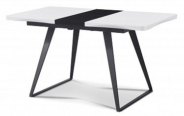 Стол раскладной Frankfurt 110-140, белый/черный