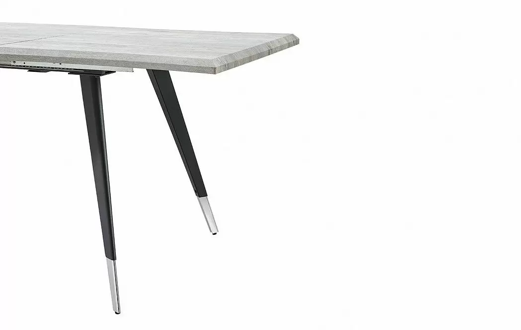 Стол раскладной Dusseldorf 140-180, античный дуб/черный - фото 11