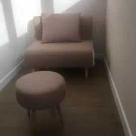 Пуф круглый Heidi, коралловый