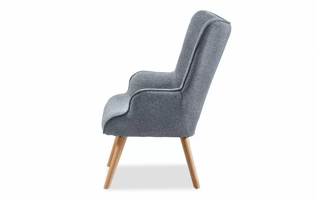 Кресло Hygge, серый/натуральный - фото 4