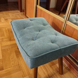 Оттоманка Hygge, слоновая кость/золото