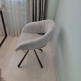 Стул Alessa, серый/бронза