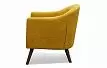 Кресло Florence, желтый шафран/орех