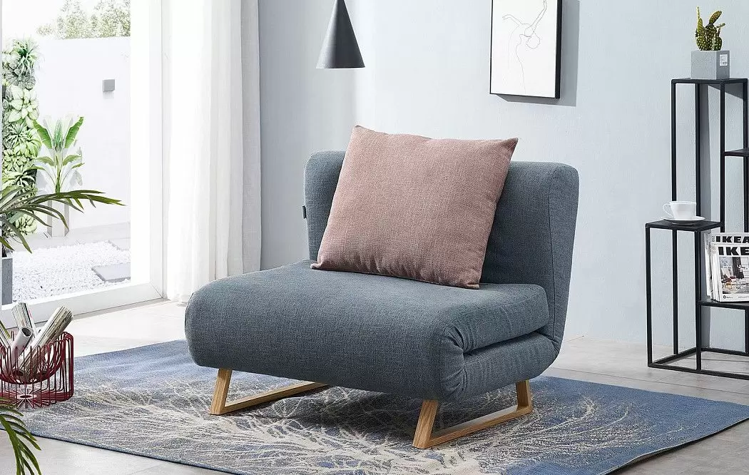 Кресло-кровать Rosy, синий/коралловый - фото 5