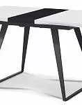 Стол раскладной Frankfurt 110-140, белый/черный