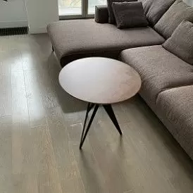 Стол журнальный Elegance (70), орех/черный