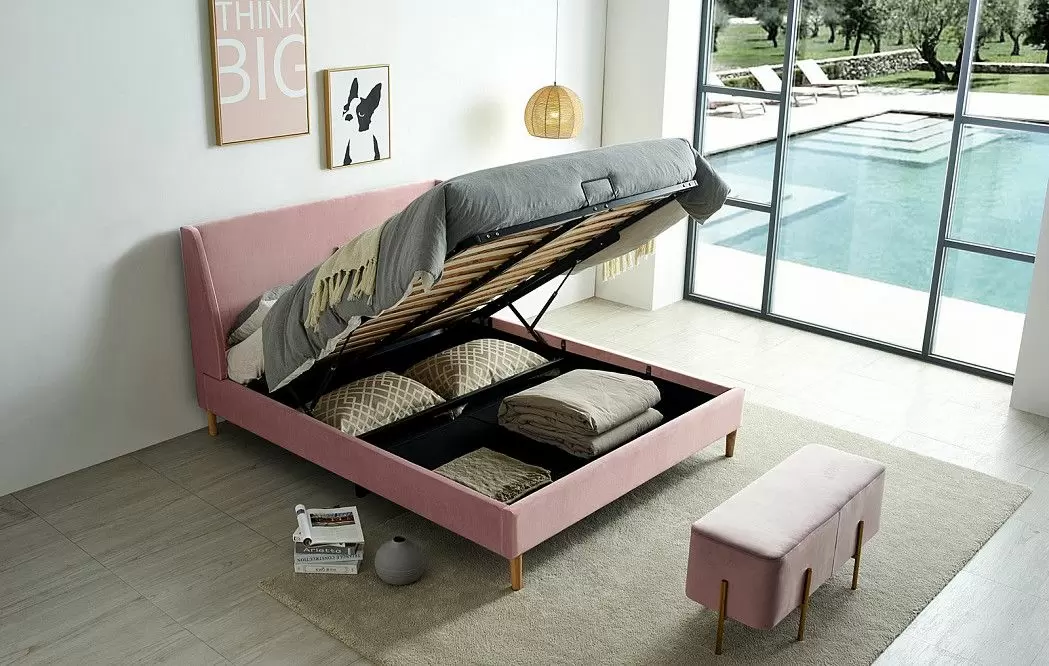 Кровать Carrera 160x200 (с подъемным механизмом), лиловый - фото 2