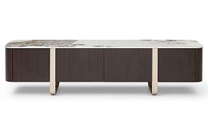 ТВ Тумба Lorraine, керамика/орех/шампань ТВ Тумба Lorraine, керамика/орех/шампань