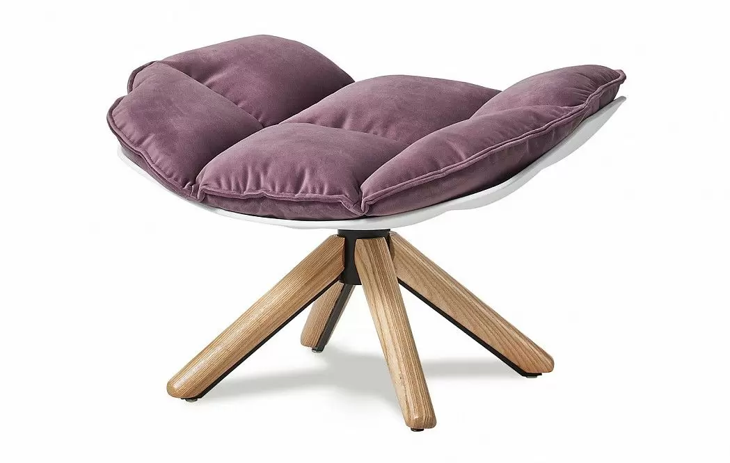 Кресло и оттоманка в стиле Husk, лиловый - фото 8