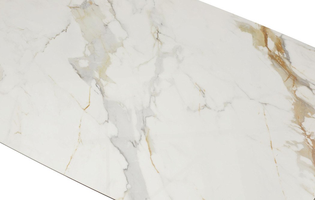 Стол раскладной Milan 180-260, керамика/шампань/орех - фото 11