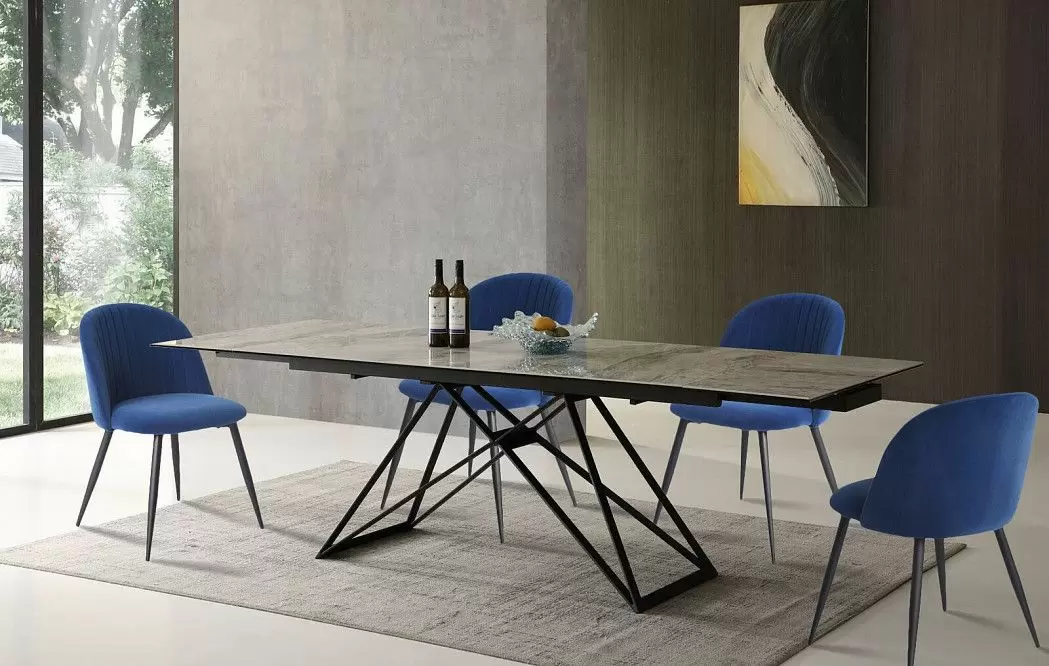 Стул Angela, темно-синий/черный - фото 12