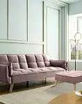 Диван-кровать Luigi, цвет пепельная роза