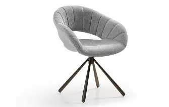 Стул Alessa, серый/бронза