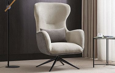 Кресло Lucille, бежевый/серо-коричневый