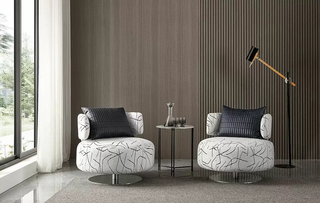 Кресло Sandra, белый/черный принт - фото 2