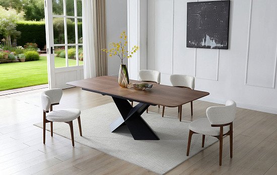 Стол Monaco + 4 стула Morgan