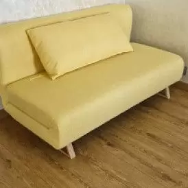 Диван-кровать Rosy 3-х местный, желтый/без принта