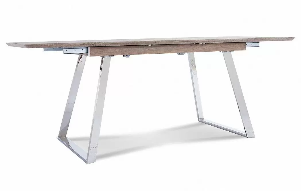 Стол раскладной Otis 160-200, дуб/сталь - фото 11