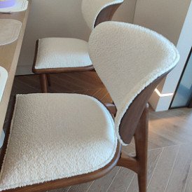 Стул Ian, белый/орех