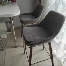 Стул полубарный Joan (65), темно-синий