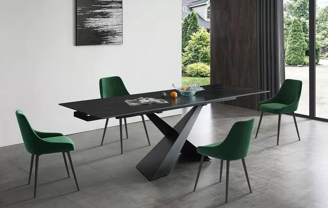 Стол раскладной Savoy 160-220, черная керамика - фото 15