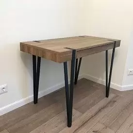 Стол письменный Project, орех/черный