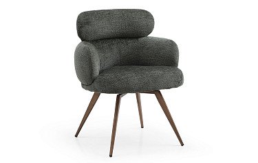 Стул Evy, зеленый/бронза