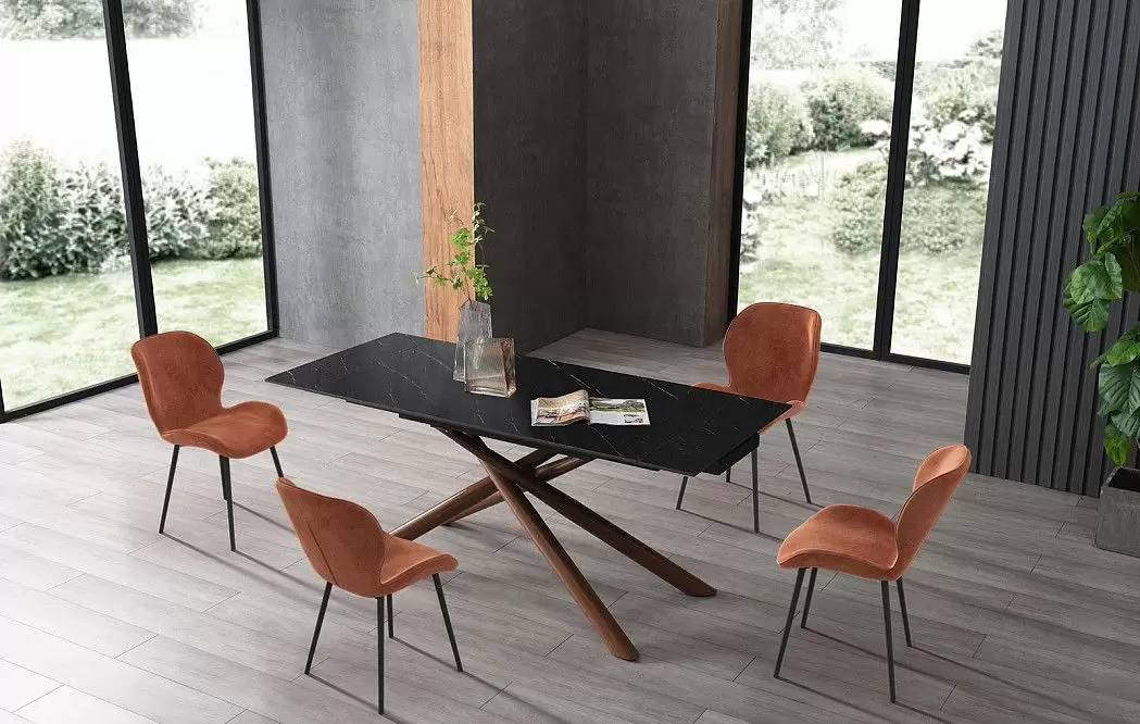 Стул Frank, коричневый/черный - фото 4