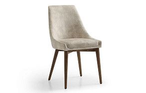 Стул Mikaela, бежевый/орех