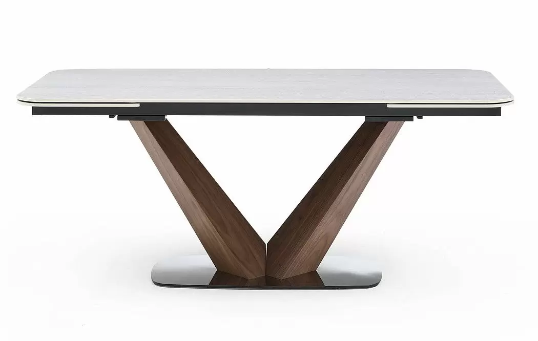 Стол раскладной Veronica 180-260, серая керамика/орех - фото 7