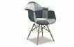 Стул Aura (в стиле Eames), синий пэчворк