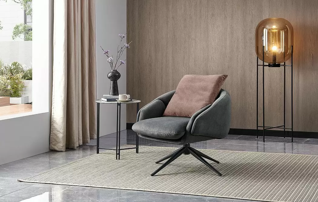 Кресло Leonor, графит/сливовый - фото 2