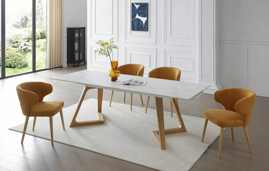 Стол раскладной Sorrento 180-240, белая керамика/ясень - фото 5