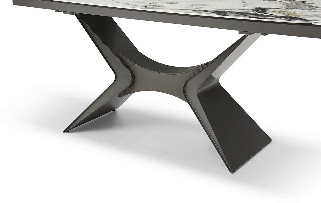 Стол раскладной Richard 180-270, светлая керамика/серый - фото 5