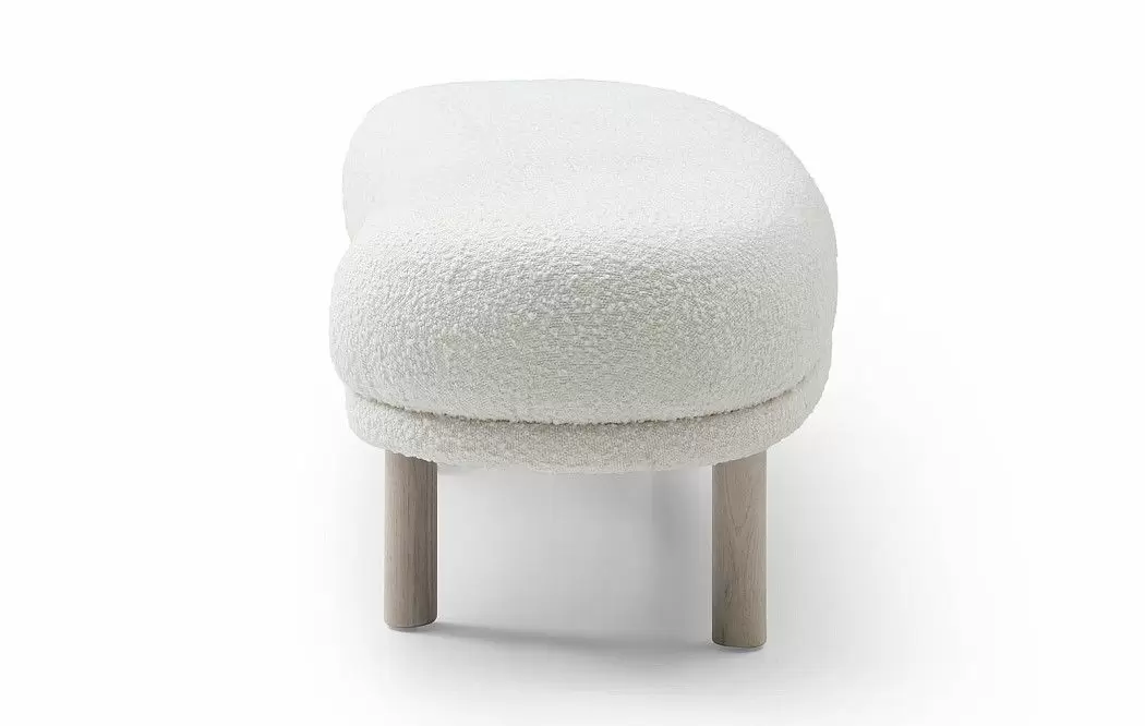 Банкетка Serafina, белый тедди - фото 10