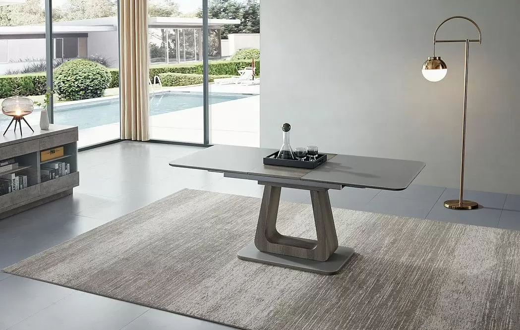 Стол раскладной Rosanna 140-180, серый - фото 8