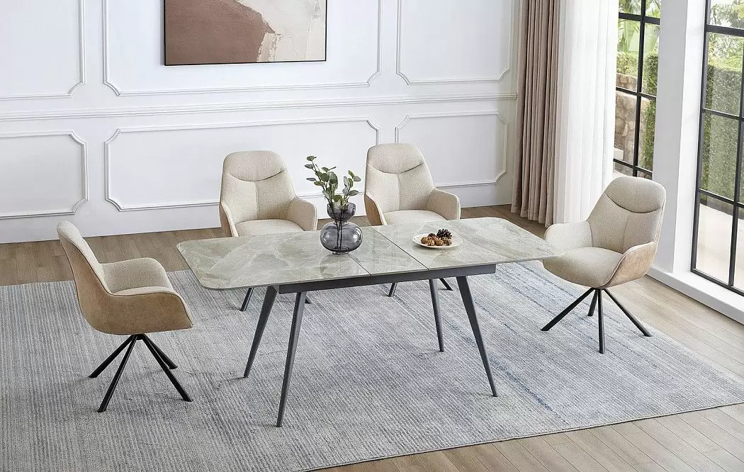 Стол раскладной Felicia 130-160, серый камень - фото 2