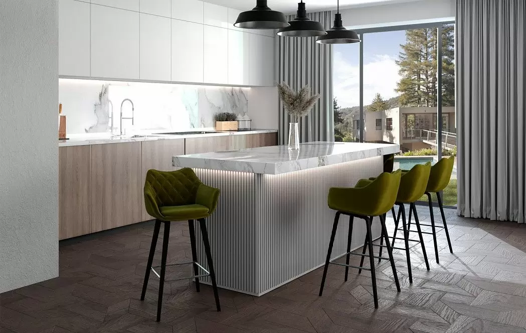 Стул полубарный Sherilyn (66), темно-зеленый - фото 2