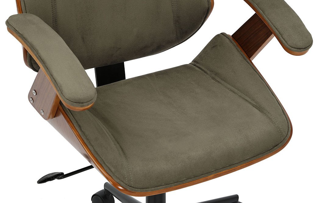 Кресло Benjamin, зеленый/орех - фото 4
