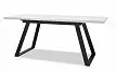 Стол раскладной Dakota 140-180, белый/черный