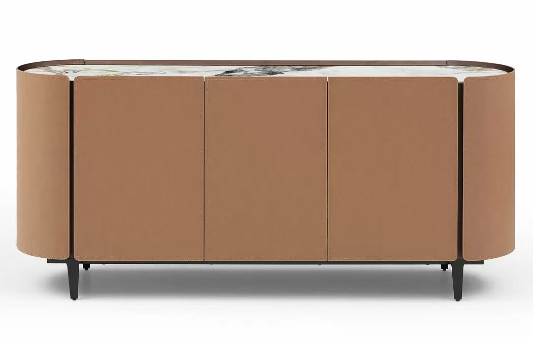 Буфет Scarlett, светлая керамика/коричневый