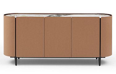 Буфет Scarlett, светлая керамика/коричневый