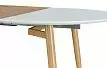 Стол раскладной Suzy 120-200, белый/дуб